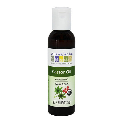 Aura Cacia Organic Castor Oil Skin Care, 4 Oz